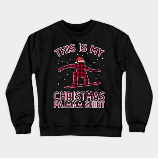 Snowboarding Shirt For Men Christmas Pajamas Xmas Gift Women Crewneck Sweatshirt